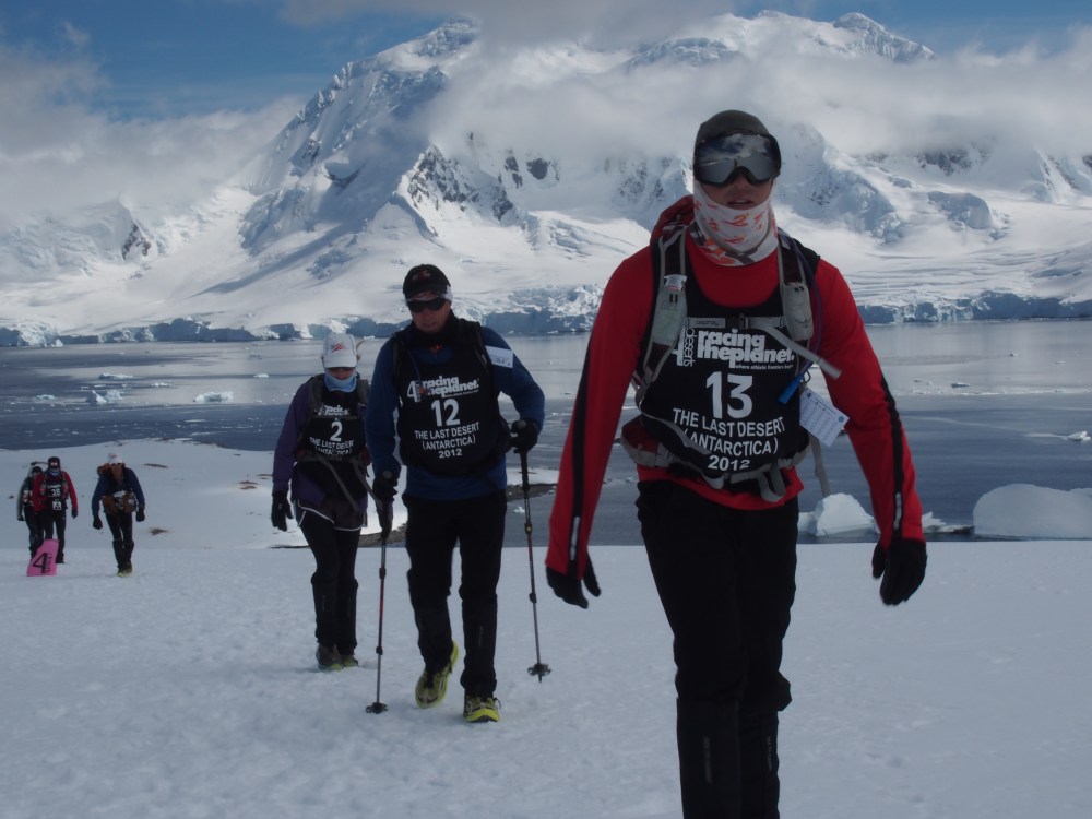 Team Born to Run running up that hill, Matt n Greg loving the cold.