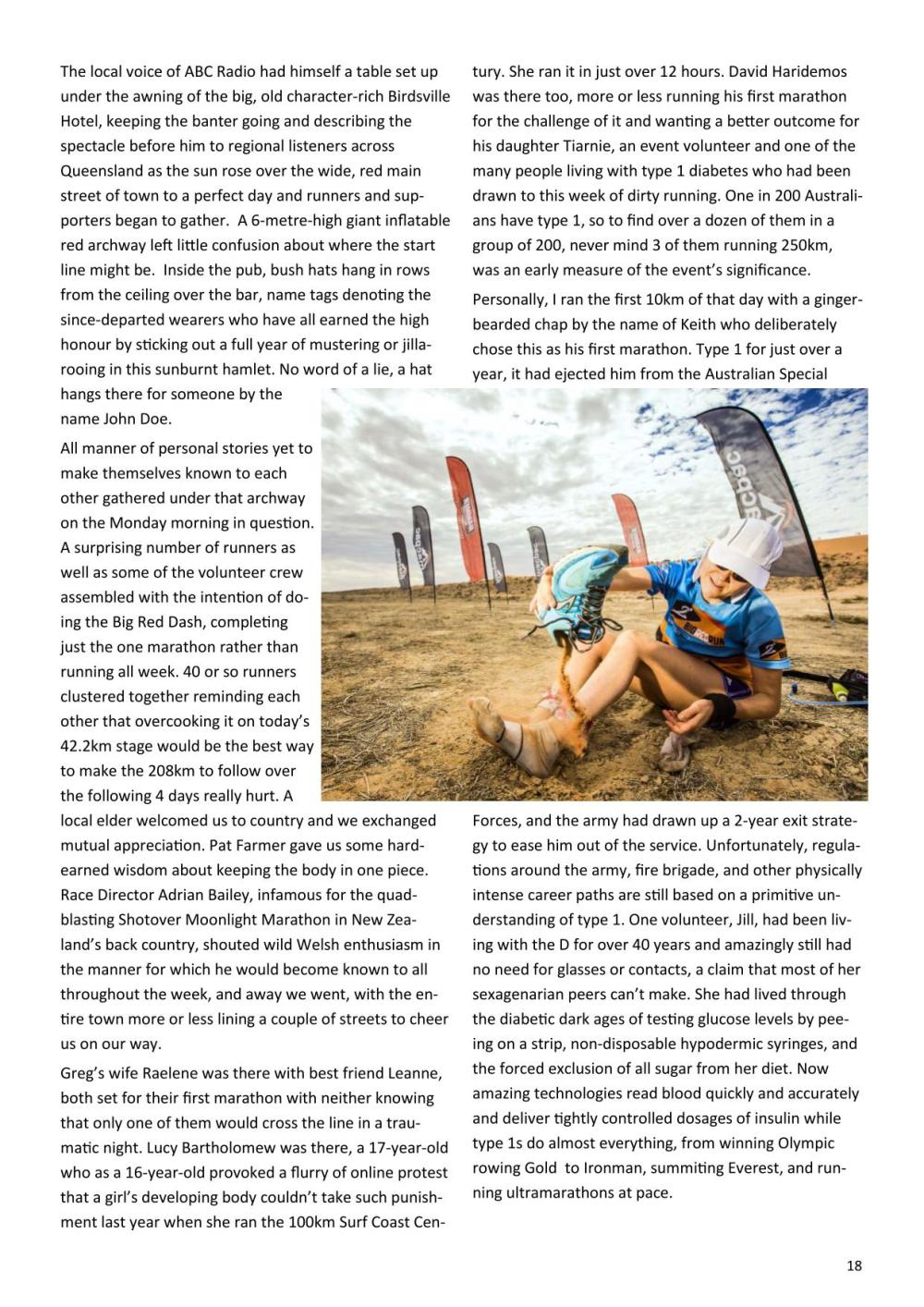 Sydney Striders Big Red Run article - RH18