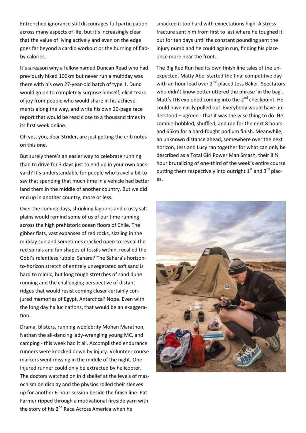 Sydney Striders Big Red Run article - RH19