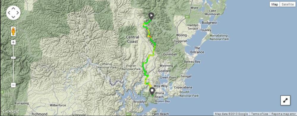 The last 60km of the Great North Walk miler. Scenic soul destruction. LOVE IT! Sort of...