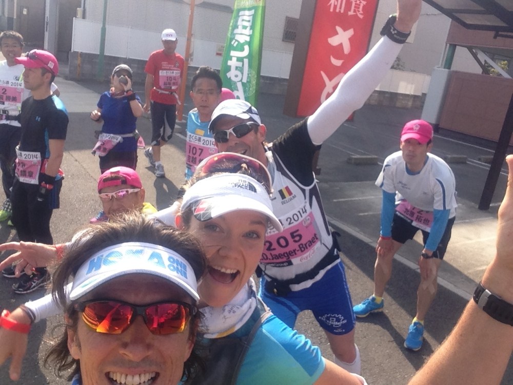 Woohoo! Pedestrian crossings bought me enough time to get a selfie with Jess. The next time I'd see her would be about 210km later.