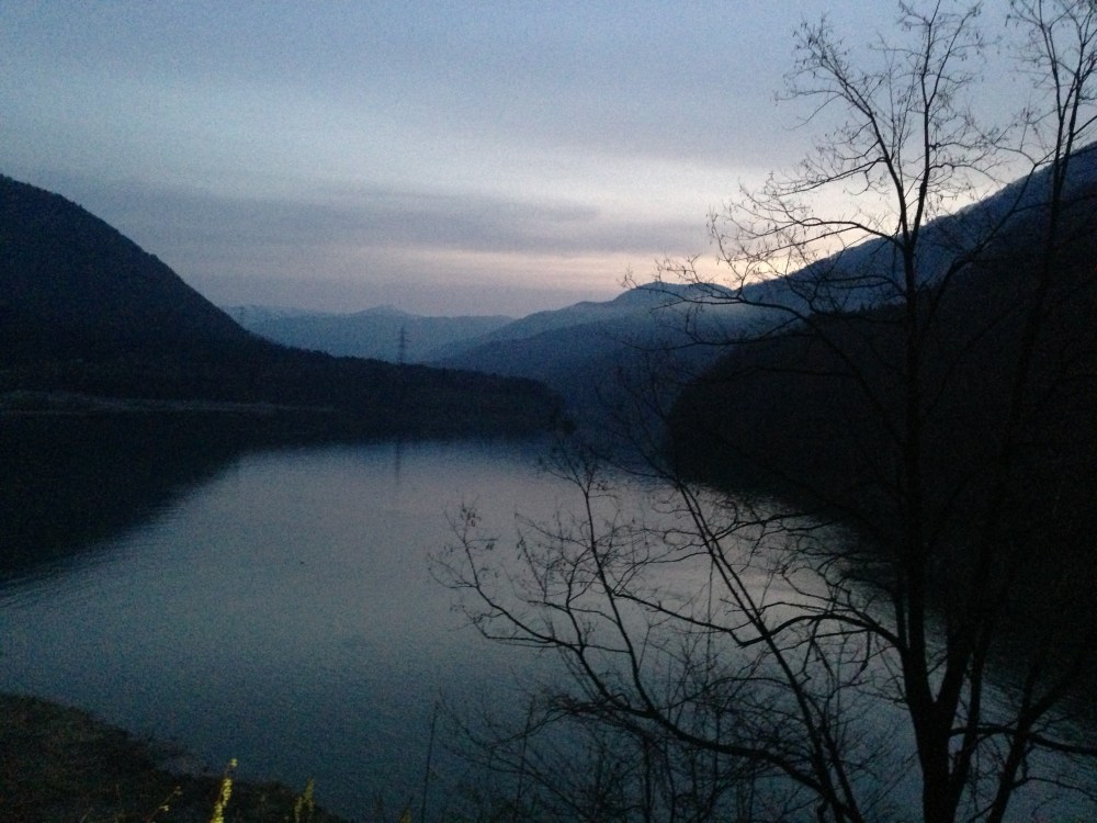 The stunning pre-dawn landscape begins a slow reveal.