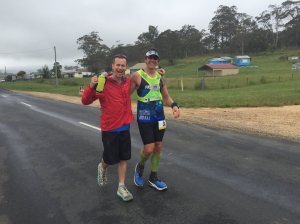 Grabbing a drink off Rob, in my box fresh baby pandas. Hoka! Hoka! Hoka! pic by Kieron Blackmore